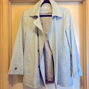 Calvin Klein light blue pea coat ladies size Medium